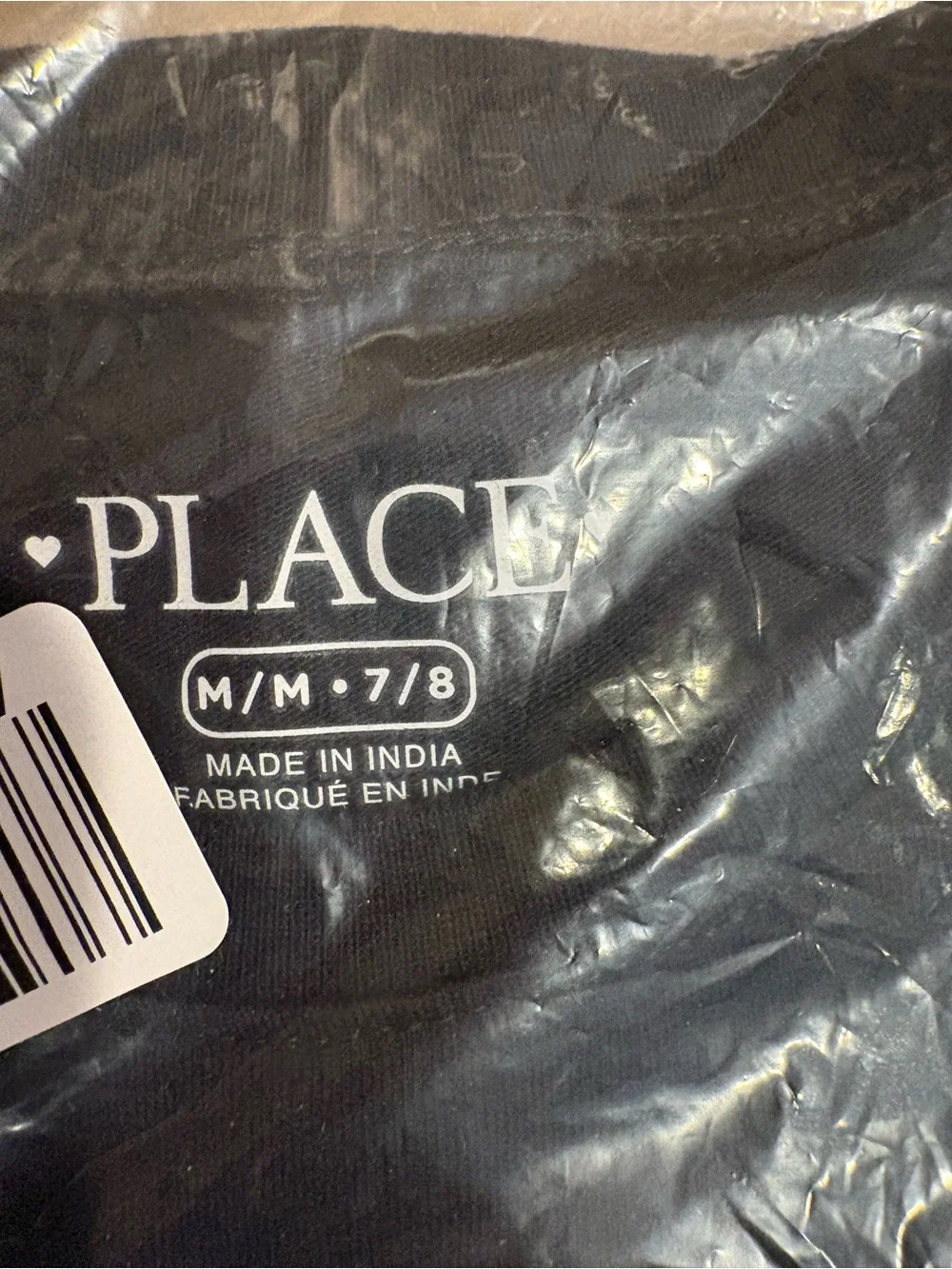 The Children's Place Black Tee -First Day of Second Grade-Size 7/8